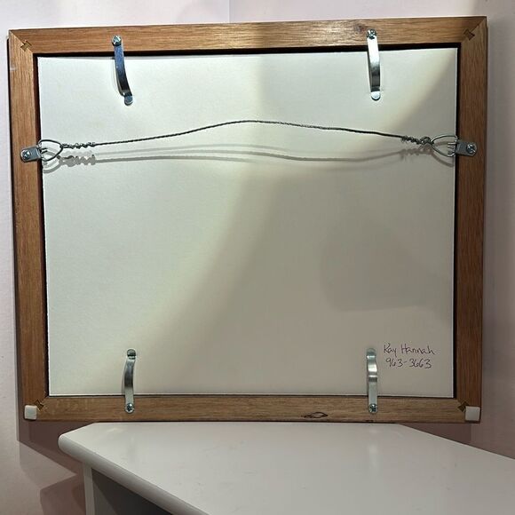 Art Watercolor Pastel Mountain Range Framed Signed Kay Hannah - Picture 3 of 12